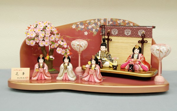 柿沼東光作 花夢 木目込五人飾｜雛人形・五月人形なら人形の和光