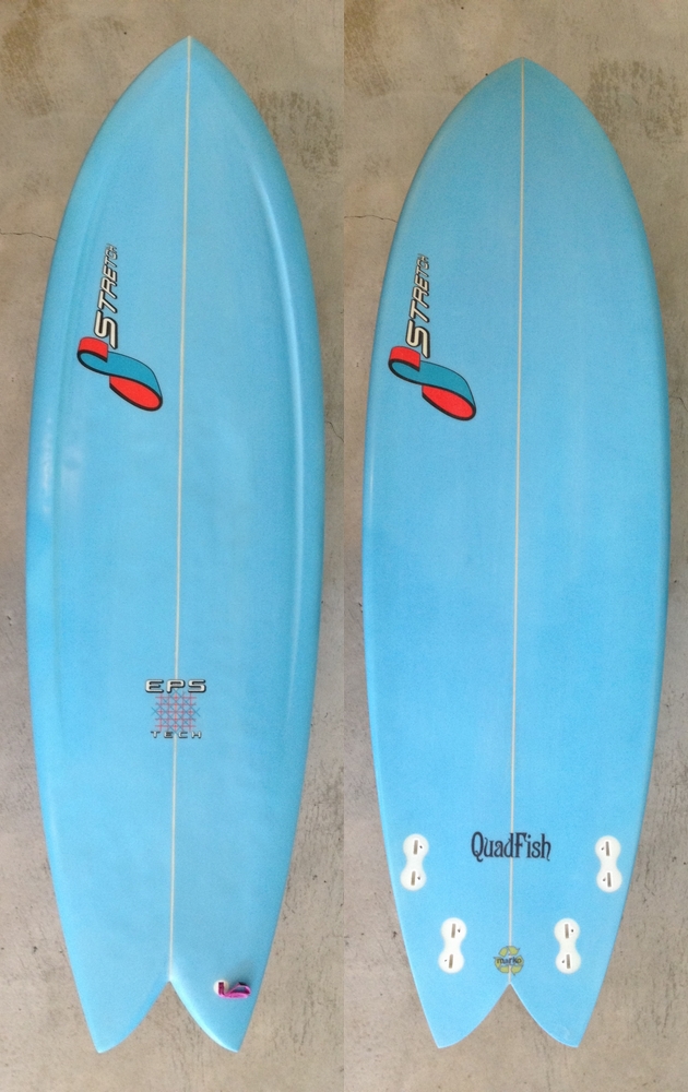 USED BOARDS （STRETCH SURFBOARDS 「QUAD FISH 5'8