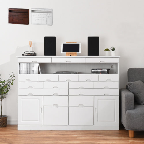 桐製ファックス台 チェスト 引き出し FAX台 おしゃれ ぼん家具