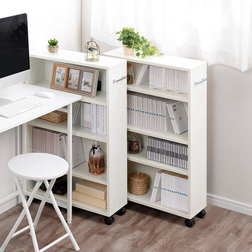 キャスター付き収納ラック 本棚 ラック キャスター付き収納 おしゃれ