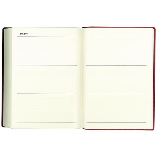 No.116 3年連用ダイアリー・ソフト版（ボルドー）｜博文館新社