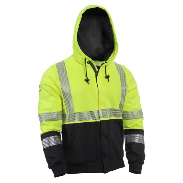 DRIFIRE Hybrid Hi-Vis Zip Front FR Sweatshirt | Hudson Workwear
