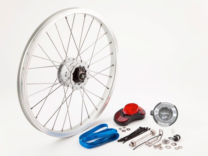 CYCLETECH-IKD : BROMPTON Shimano Hub Dynamo Set inc. F. Wheel