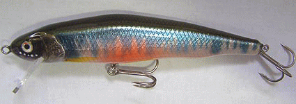 オイカワルアーハンドメイドミノーWOOD BAITウッドベイト,13cmオイカワ