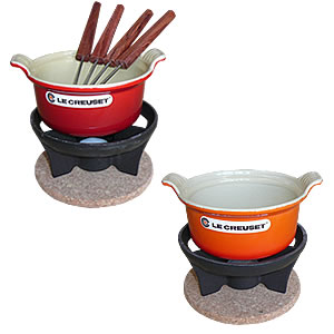ル・クルーゼ ミニフォンデュセットカラー3色 6800の通信販売