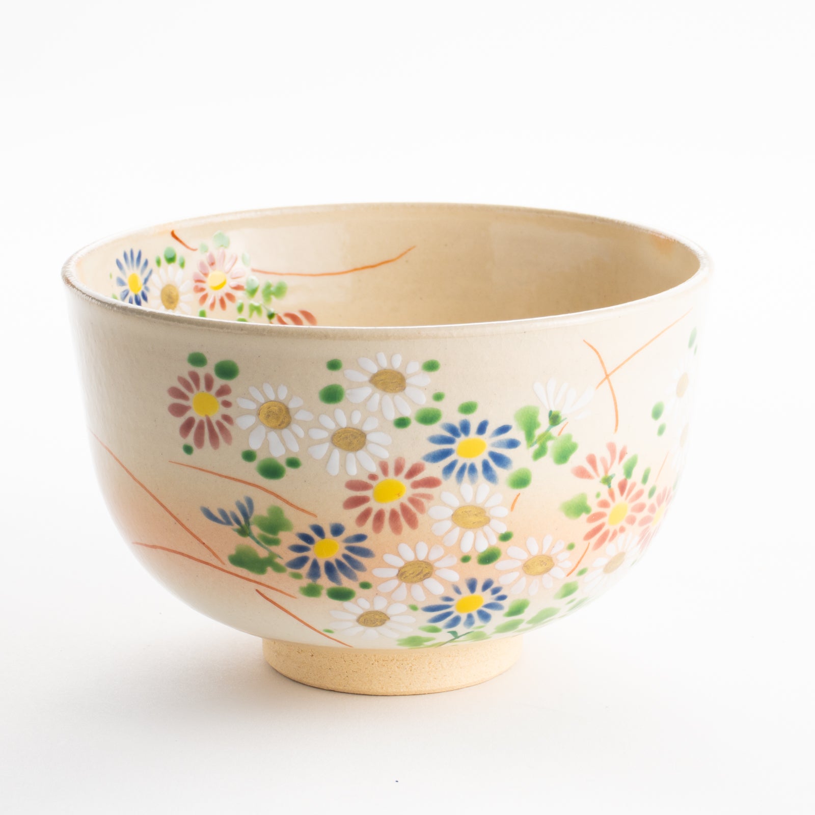 京都 清水焼】抹茶碗 色絵菊 亨｜コトポッター