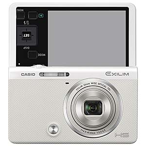 カシオ EXILIM EX-ZR50 フロントシャッター内蔵の自分撮りコンパクト