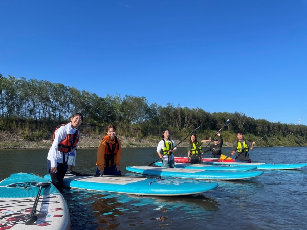 十勝川をSUPでダウンリバー