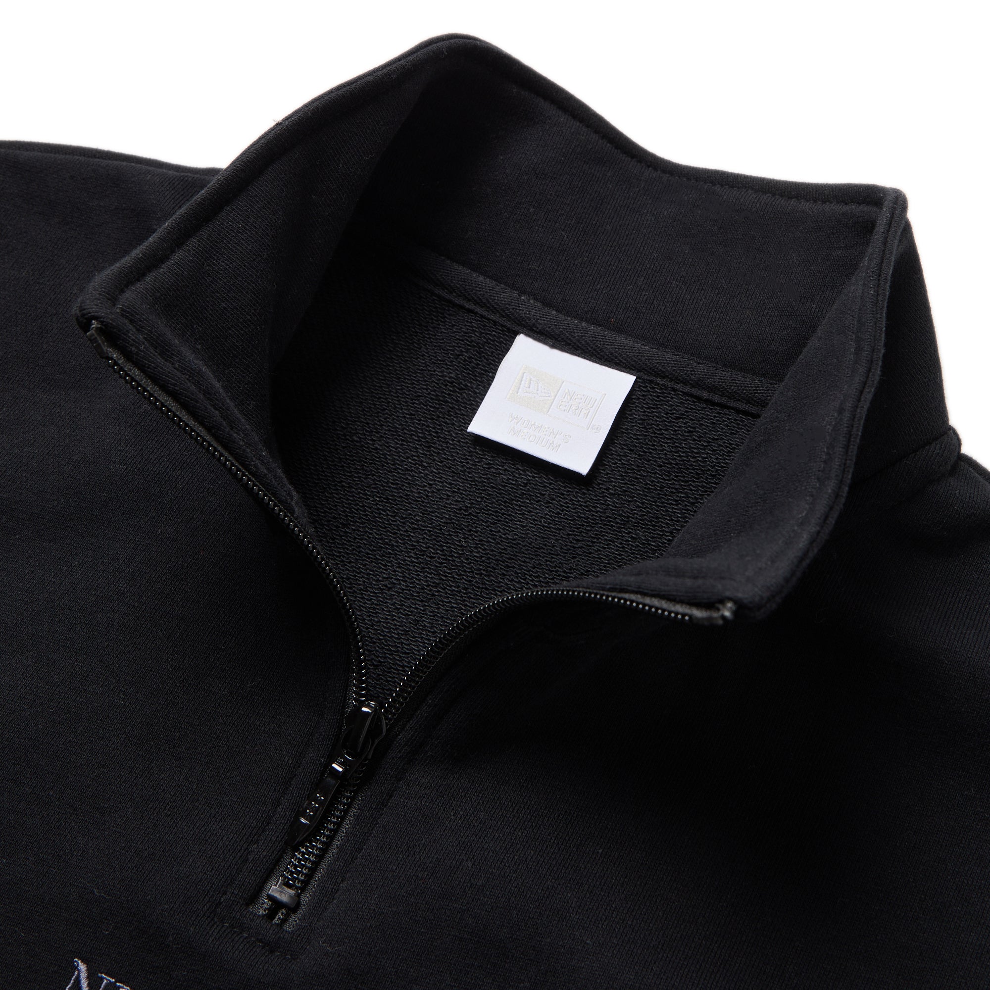 Women's スウェット ハーフジップ プルオーバー ブラック | ニューエラ