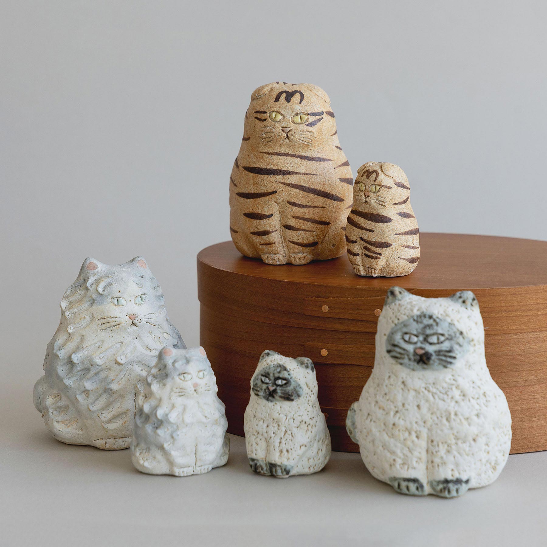 幸生窯 陶のオブジェ／猫｜オブジェ・ぬいぐるみ｜オルネ ド フォイユ