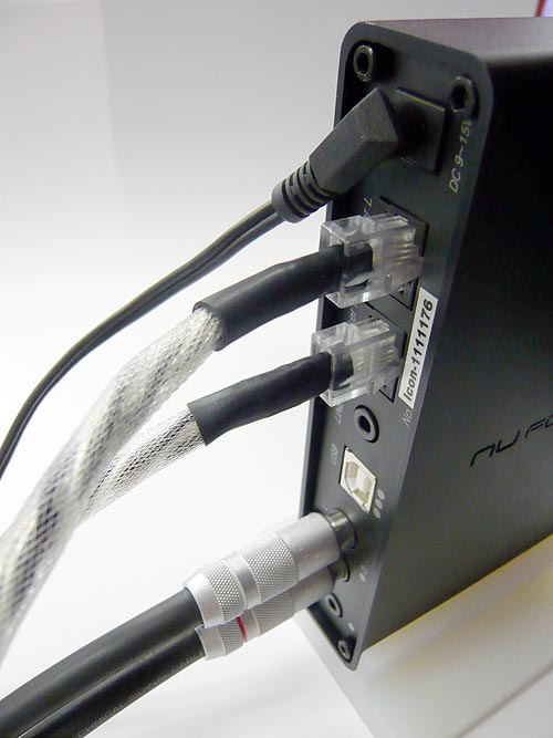 NuForce社の超小型デジタルプリメインアンプ「icon」用純銀線