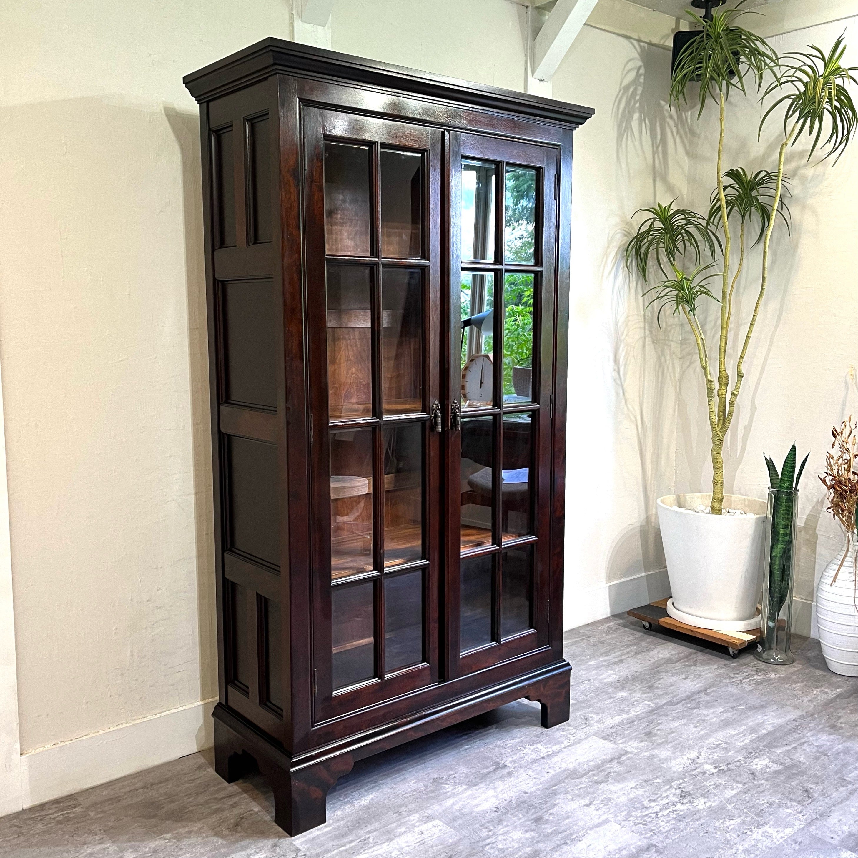 松本民芸家具 C型 書棚 食器棚 カップボード 中古 民芸家具 日本 漆