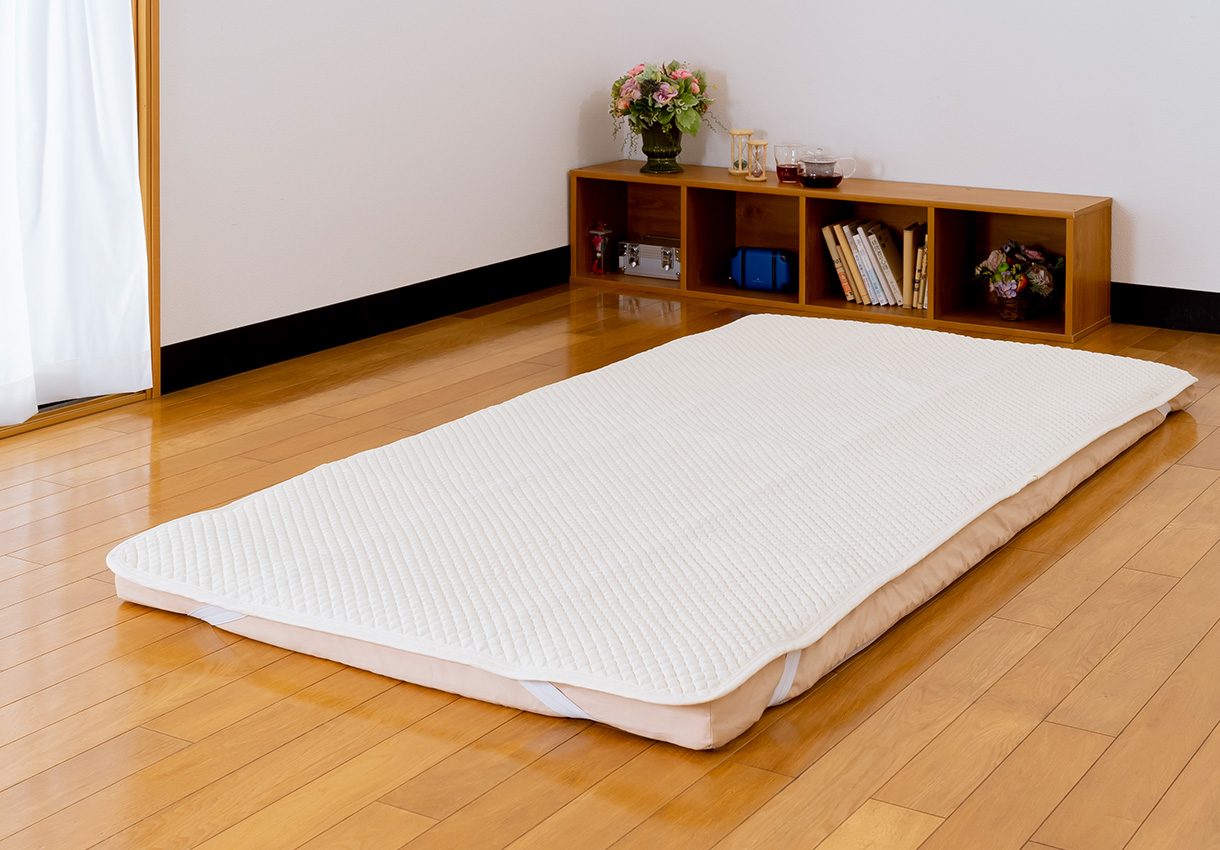 本麻100％ポコポコキルトパッド｜敷布団・羽毛布団・掛け布団・布団