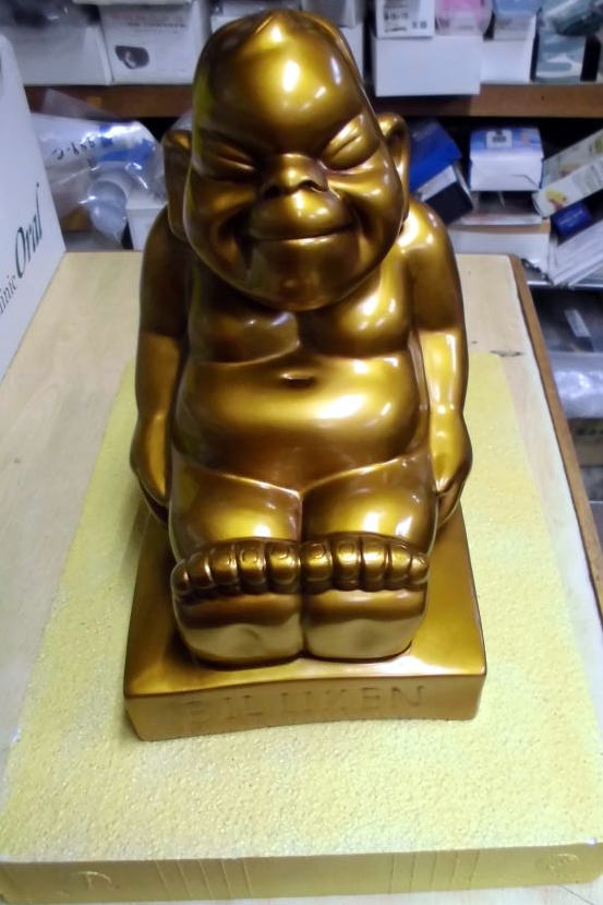 ビリケン 置物 店舗 製作 ビリケン陶器製造 樹脂で製作.樹脂製 特大