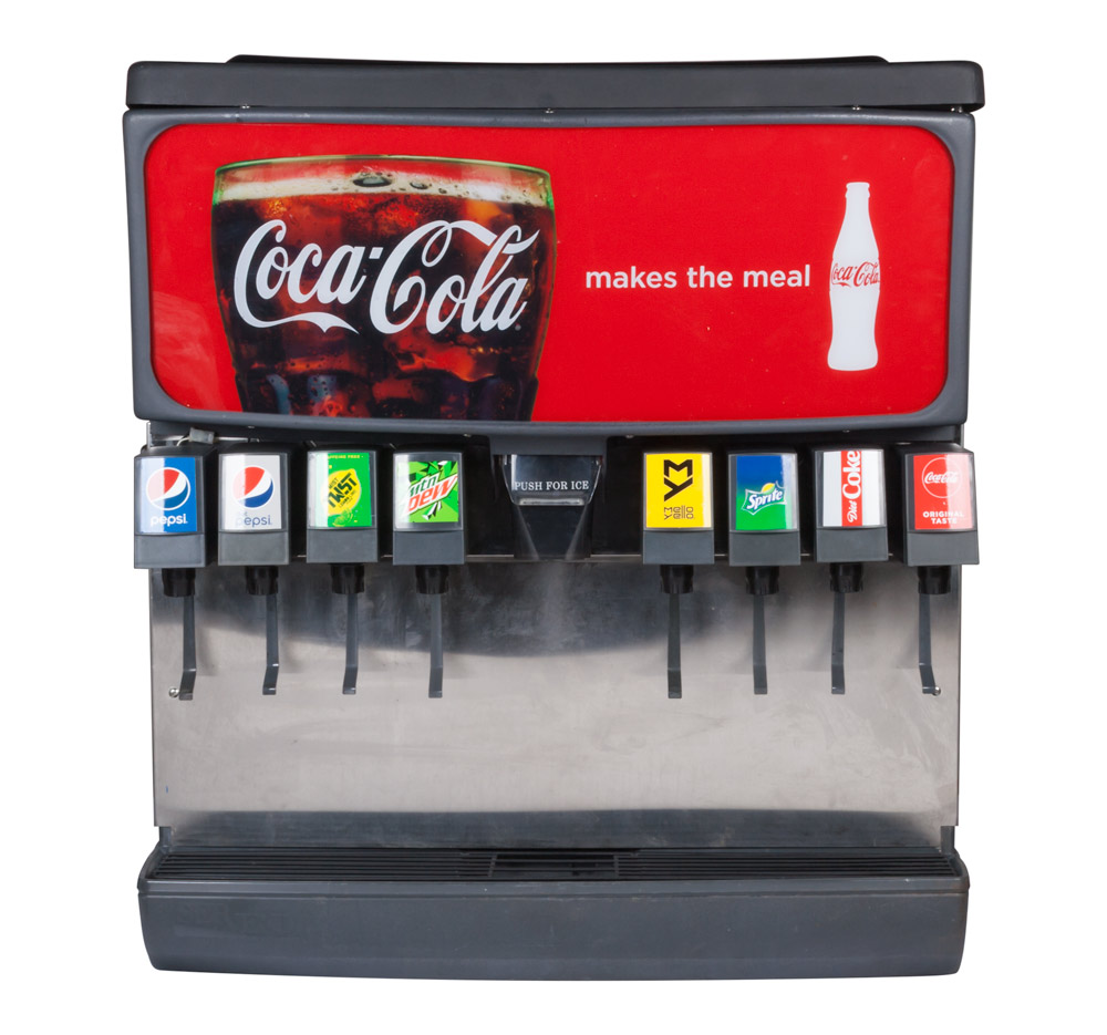 ibd00104K - 8-Flavor Scratch & Dent Ice & Beverage Soda Fountain