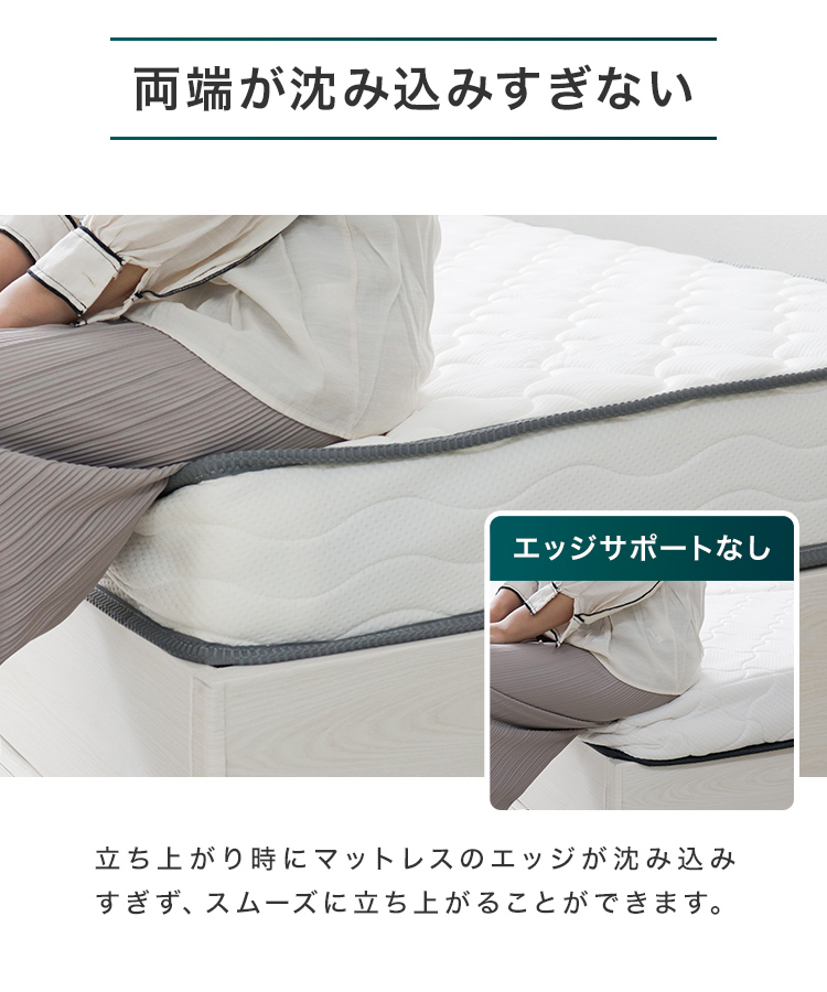 トリプルエッジサポートマットレス (ダブル) マットレス ポケット
