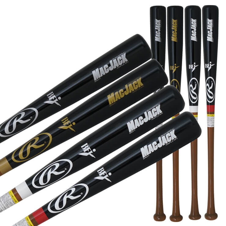 ローリングス】木製(ハードメイプル)/BHW4SPMJ/ﾌﾞﾗｯｸ×ﾌﾞﾗｳﾝ/野球/硬式