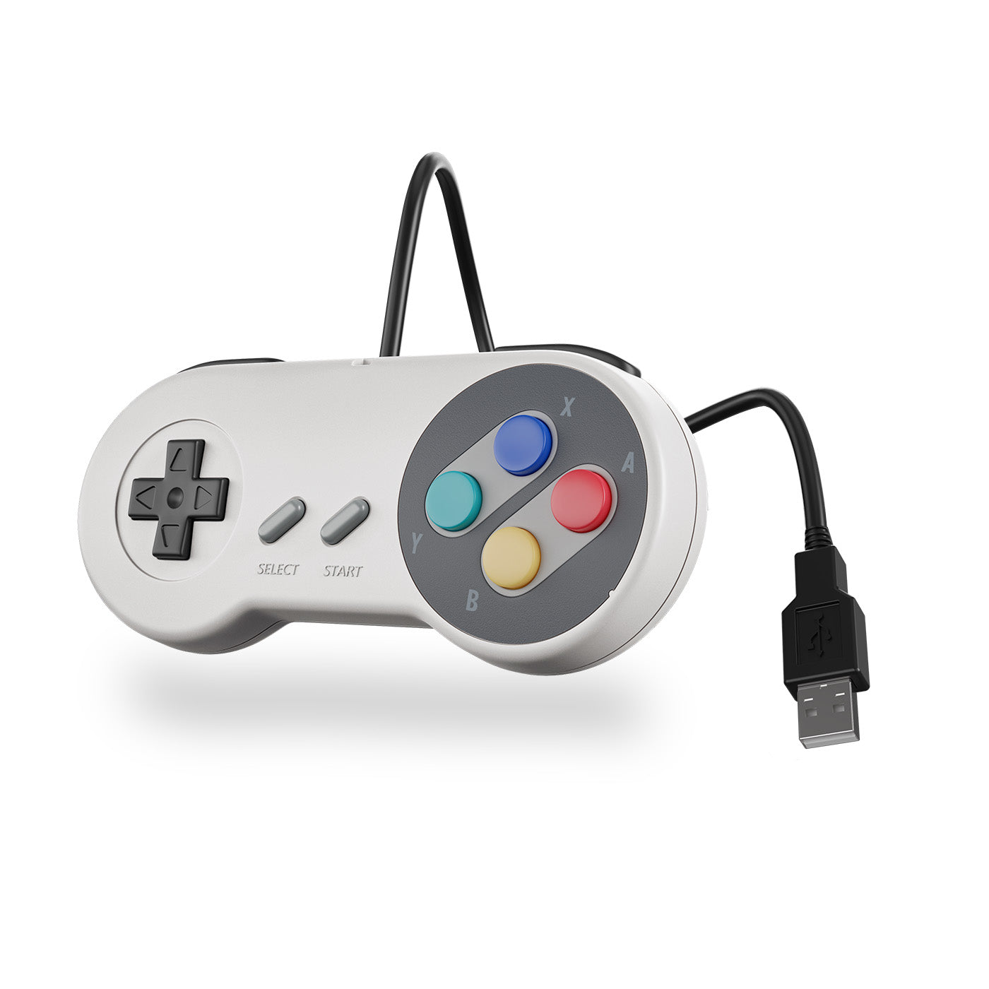 SNES Style Wired USB Controller for PC & Mac® – XYAB