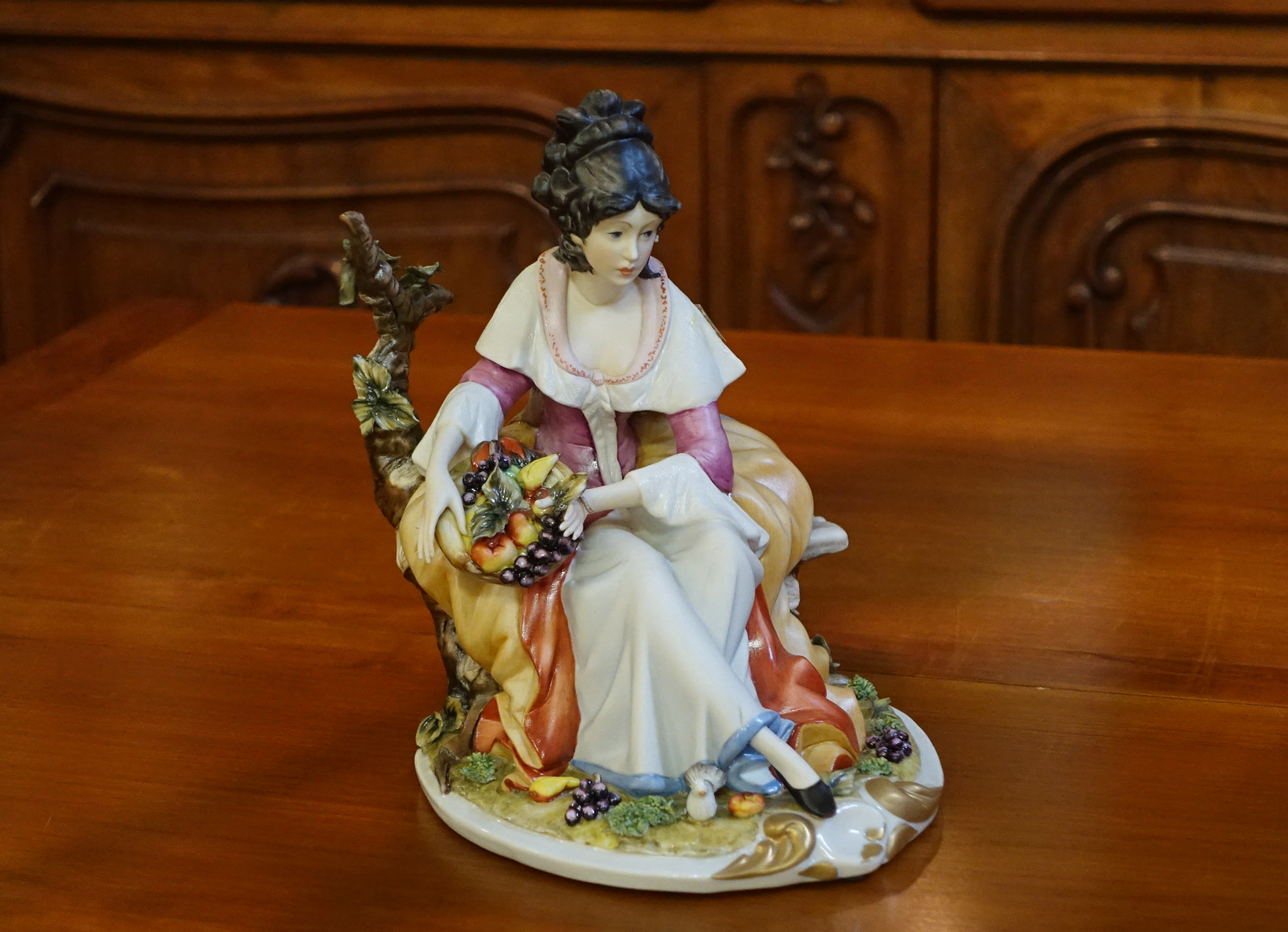 イタリア・ヴィンテージ 磁器人形 『秋の収穫』 [457-0066] - 26,730円