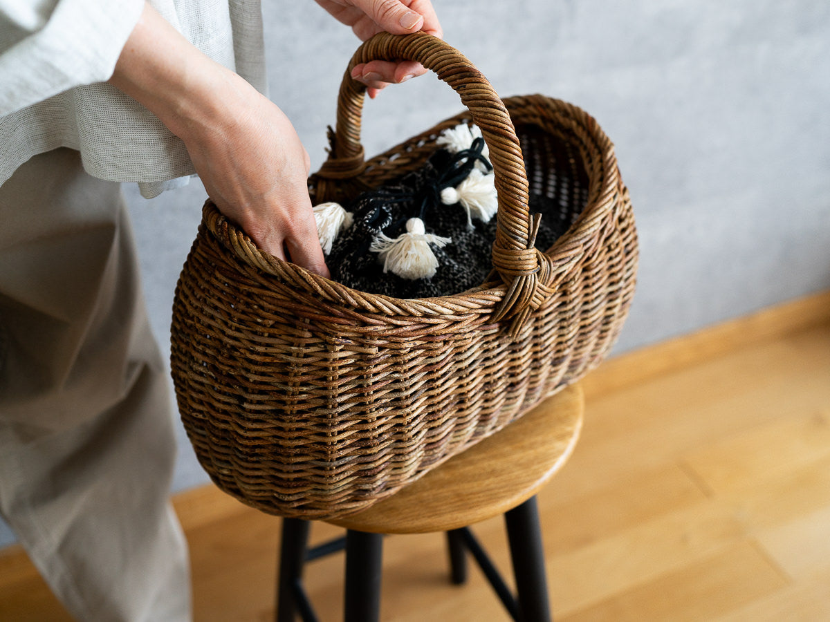 長野のあけび蔓 まゆ型バスケット｜市川籠店 – 市川籠店 | 1basketry