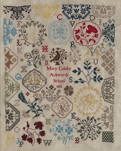 Cross Stitch Antiques Mary Coleby, Ackworth School 1803 - Cross