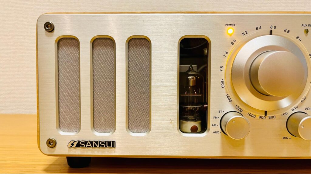 SANSUIの真空管アンプ内蔵のブルートゥーススピーカー！？オーディオ