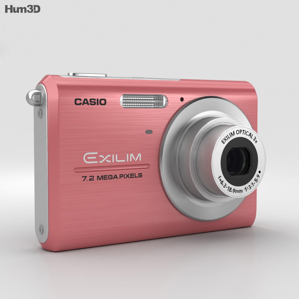 Casio Exilim EX-Z75 Pink 3D model - Download Photo camera on