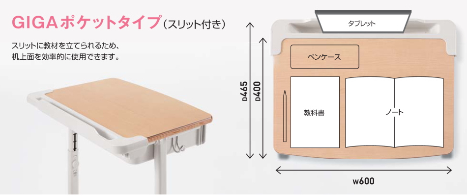 学校机・イスセット コクヨ（KOKUYO） Campus for SCHOOL GIGAポケット