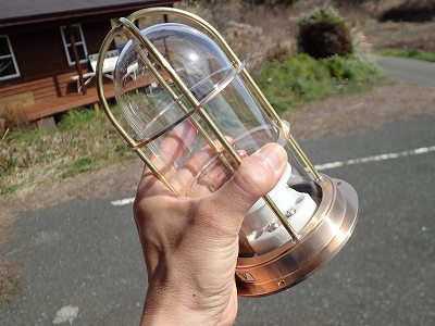 松本船舶電機製作所 真鍮マリンランプ 1号デッキライトゴールド - た