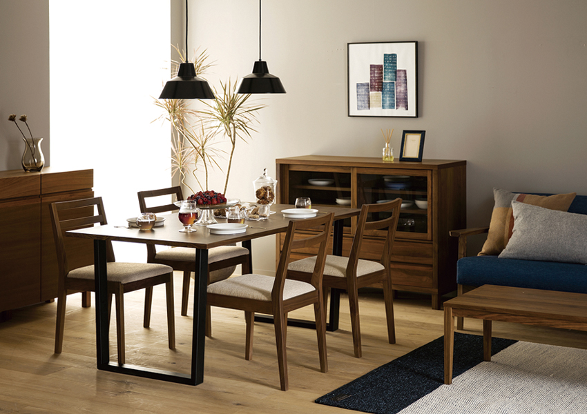 カノ 85ローカップボード WALNUT(W85×D42×H89.5cm)税込￥168,000