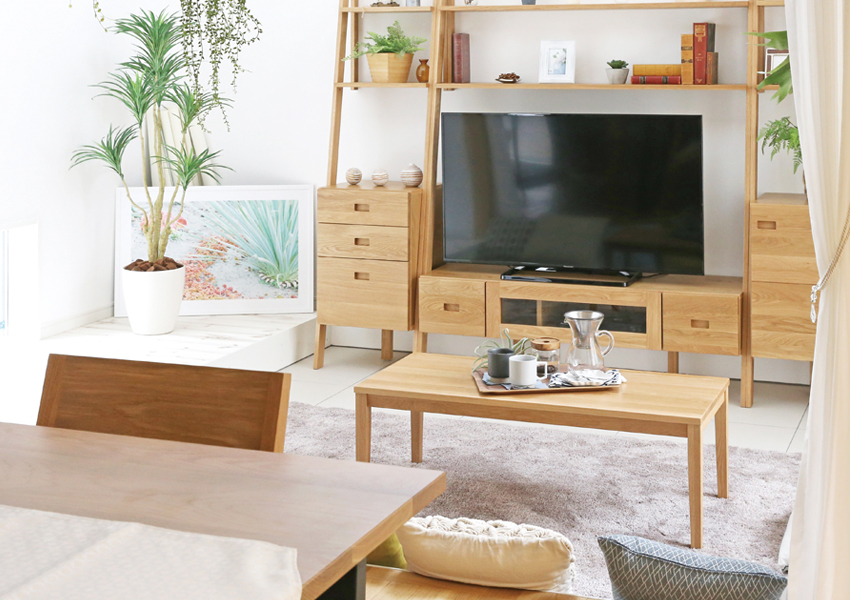 プレーンリビングテーブル OAK(サイズオーダー可)税込￥88,000