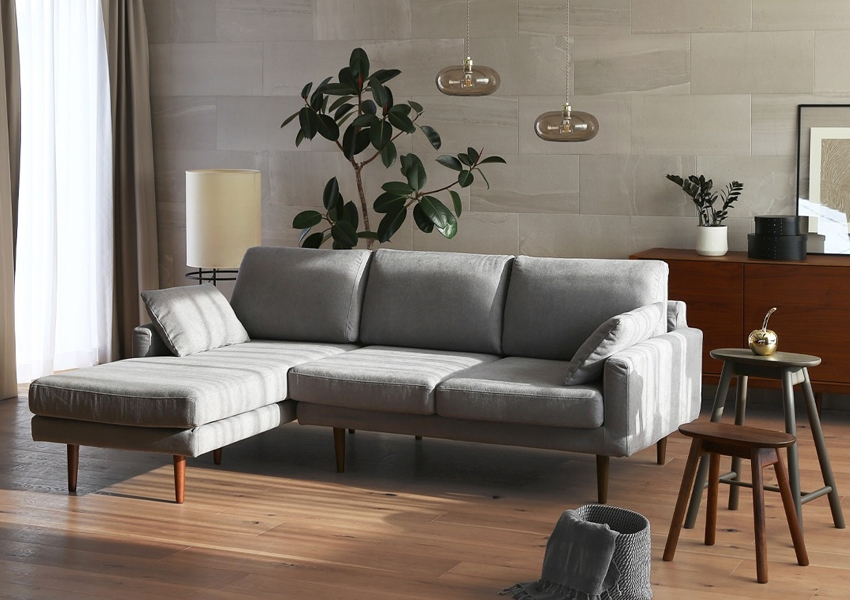 レオ カウチソファ GRAY(W214×D156×H82cm)税込￥208,000～ | 高野木工