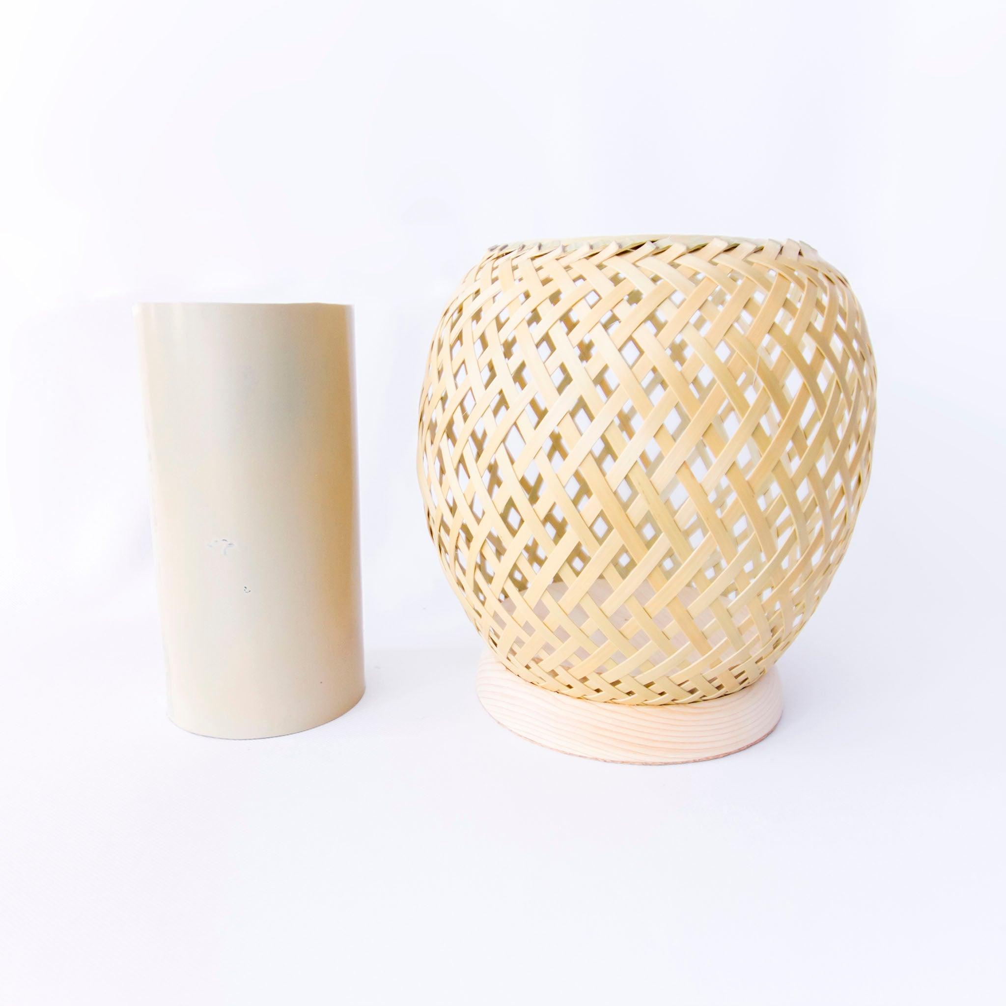 渦紋 | 竹細工 花器 – 竹良 - 竹細工照明 -