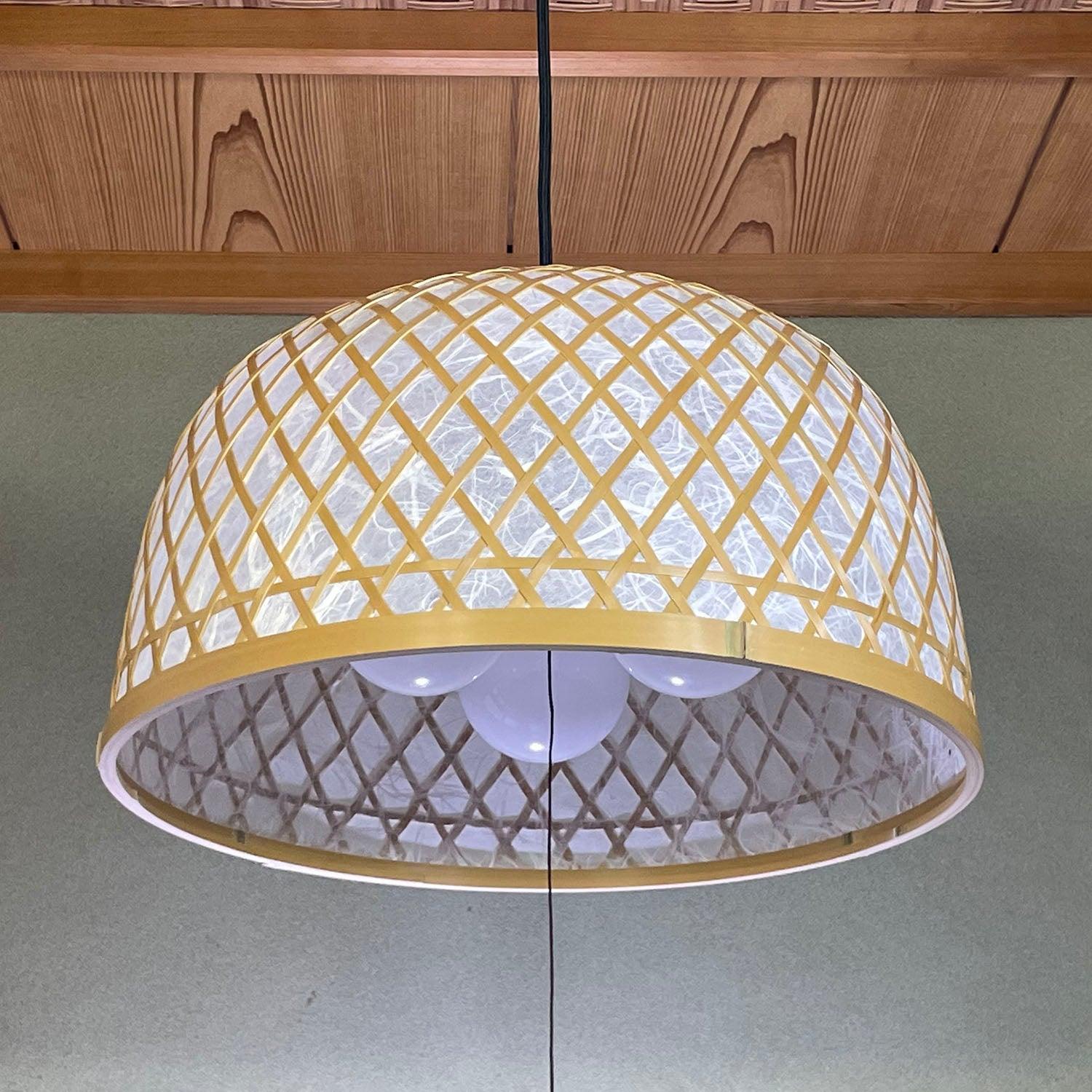 ドーム | 竹細工照明 ペンダントライト – 竹良 - 竹細工照明 -