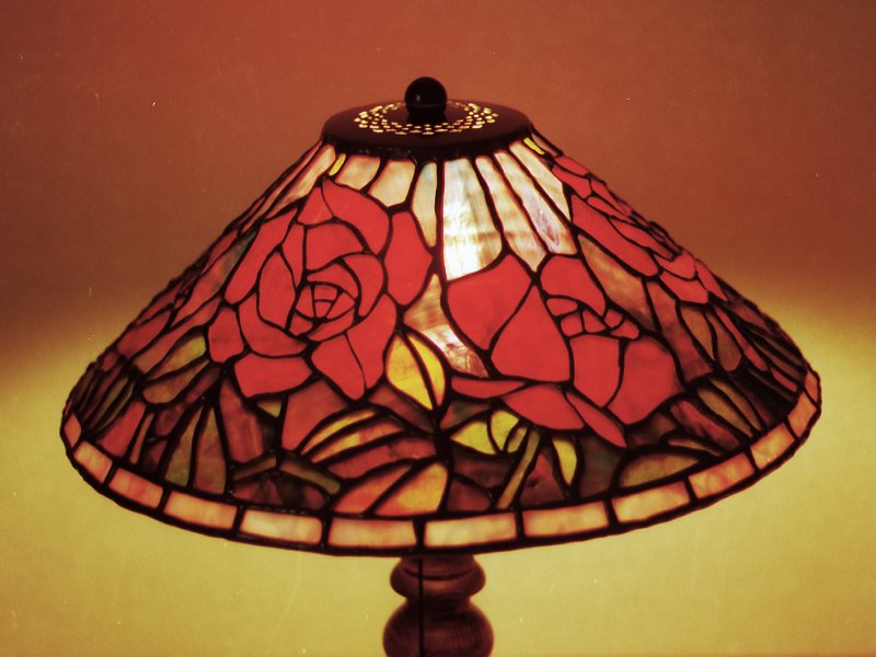 ネットで無料ステンドグラス教室《パターン・ライブラリー》J03.バラの