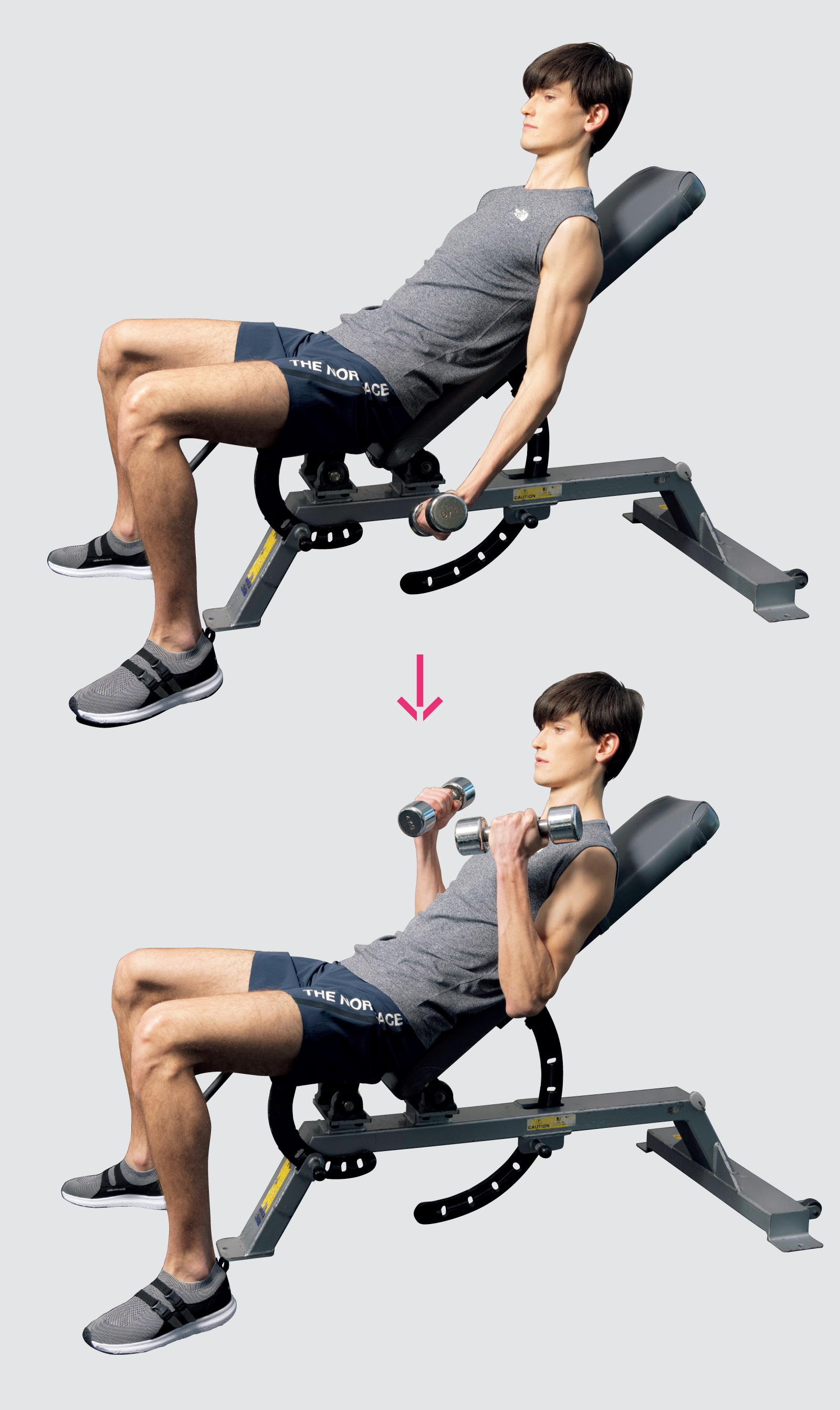 ジムで腕を太くする！上腕二頭筋＆三頭筋を鍛える6種目トレーニング。