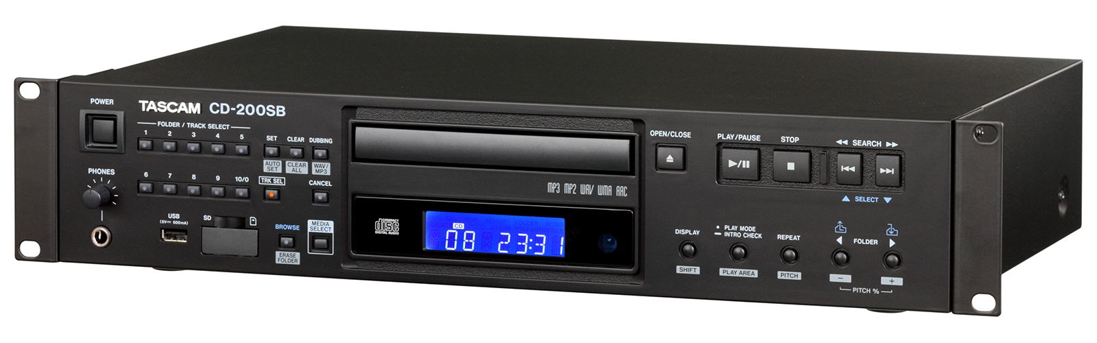 CD-200SB | SD/SDHCカード、USBメモリー対応 業務用CDプレーヤー