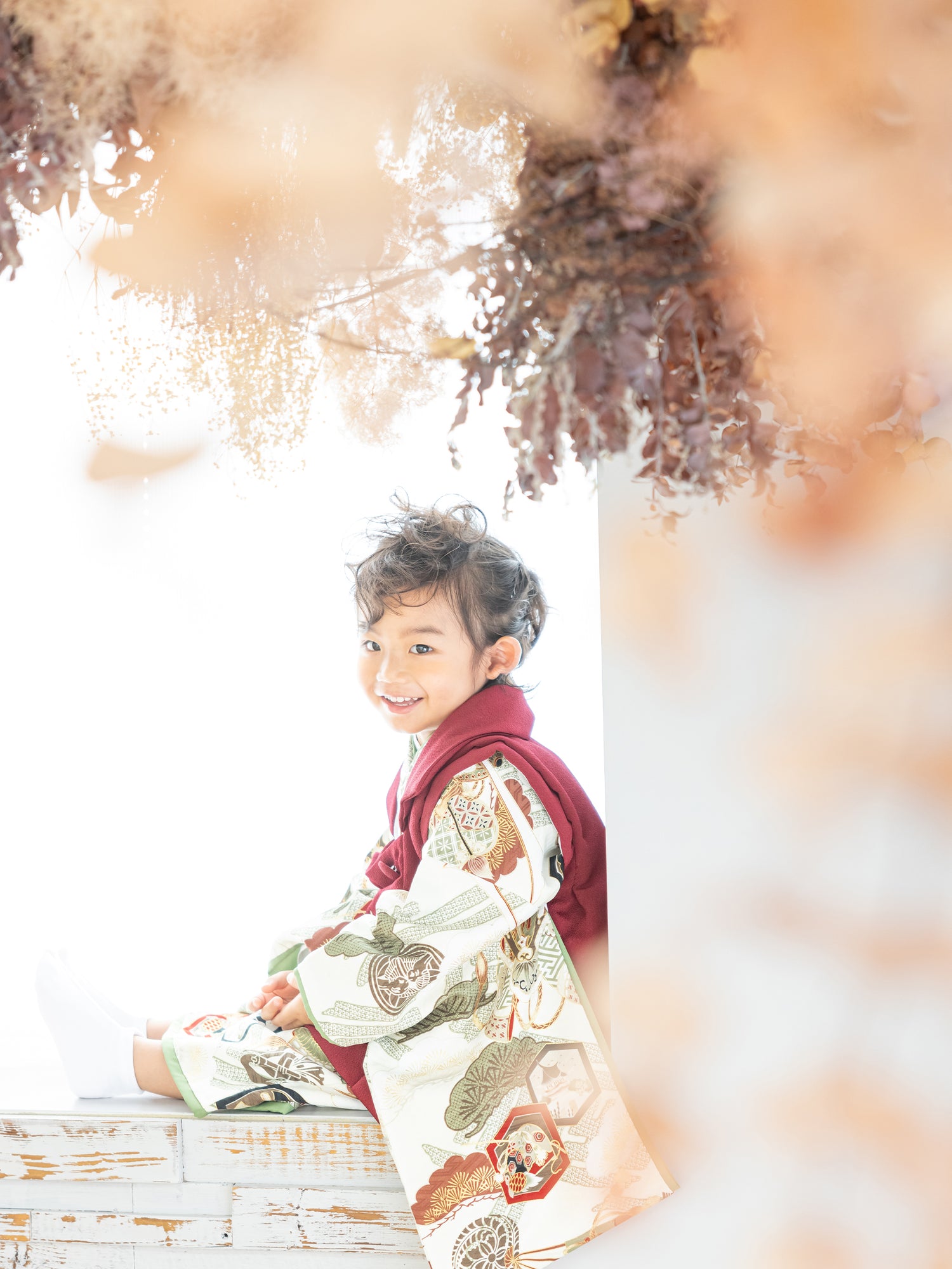 S1301 家紋に兜/モスグリーン 七五三着物レンタル – tententen(てん