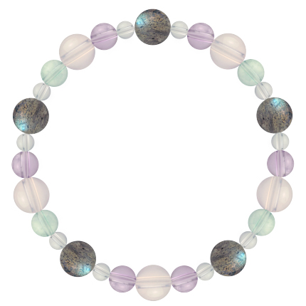 愛縁機縁運 | ラブラドライト・スターローズクォーツ・ラベンダー