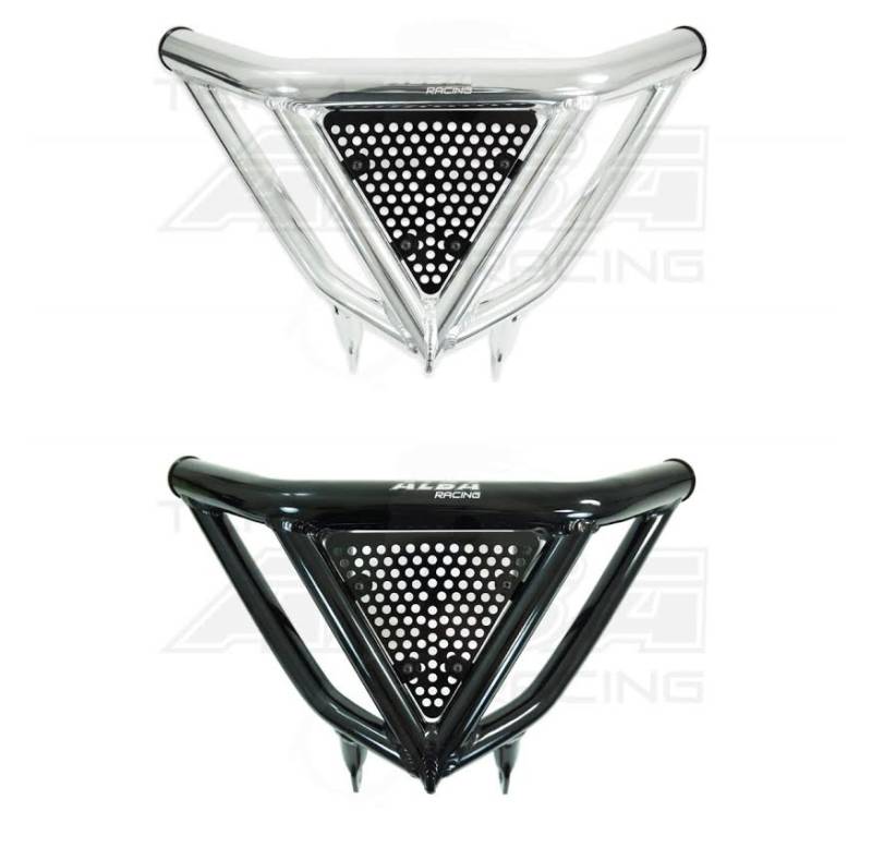 ARMAT Kawasaki KFX 400 Intimidator Front Bumper (Black, Silver