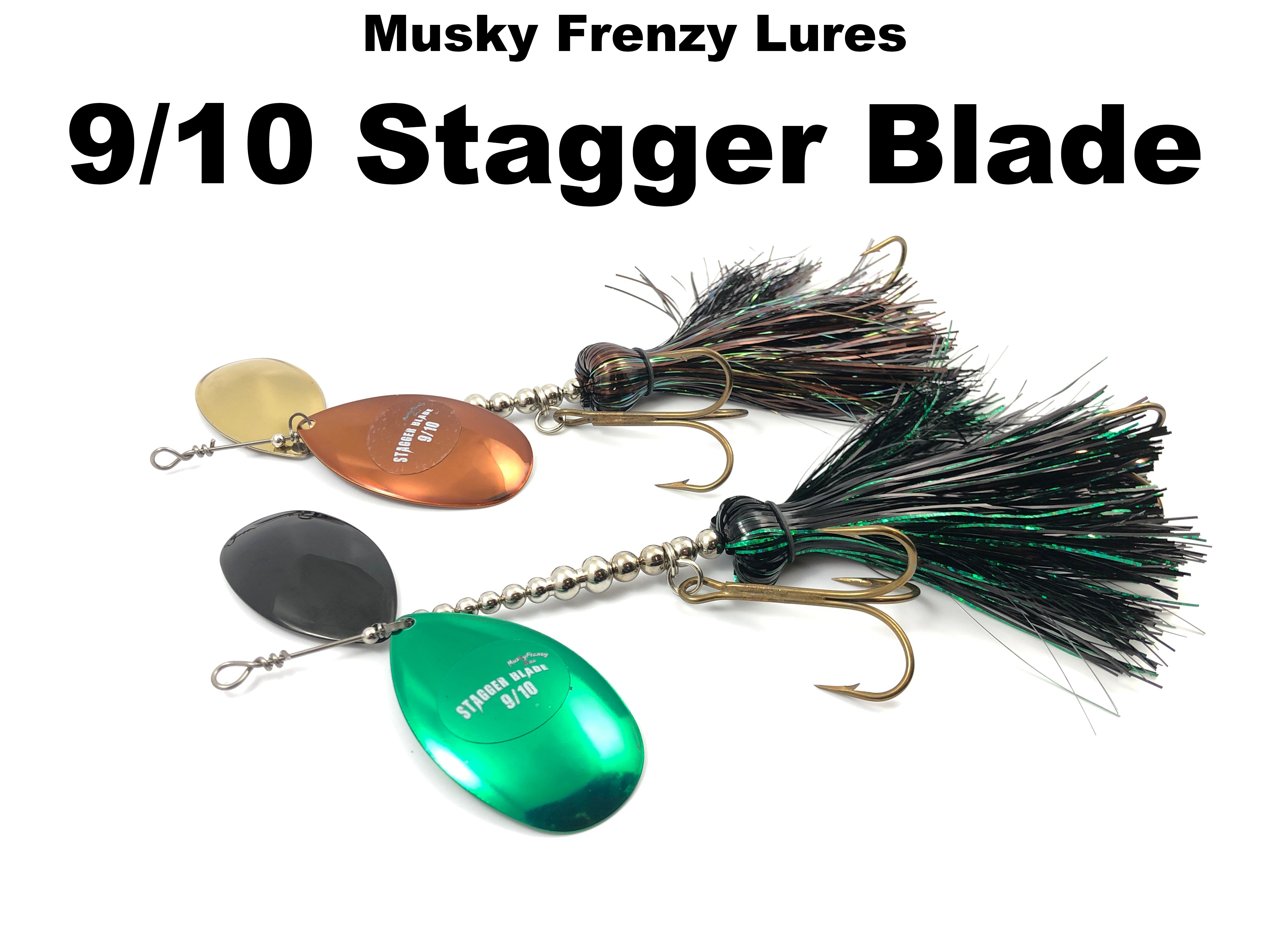 Musky Frenzy Lures 9/10 Stagger Blade – Team Rhino Outdoors LLC