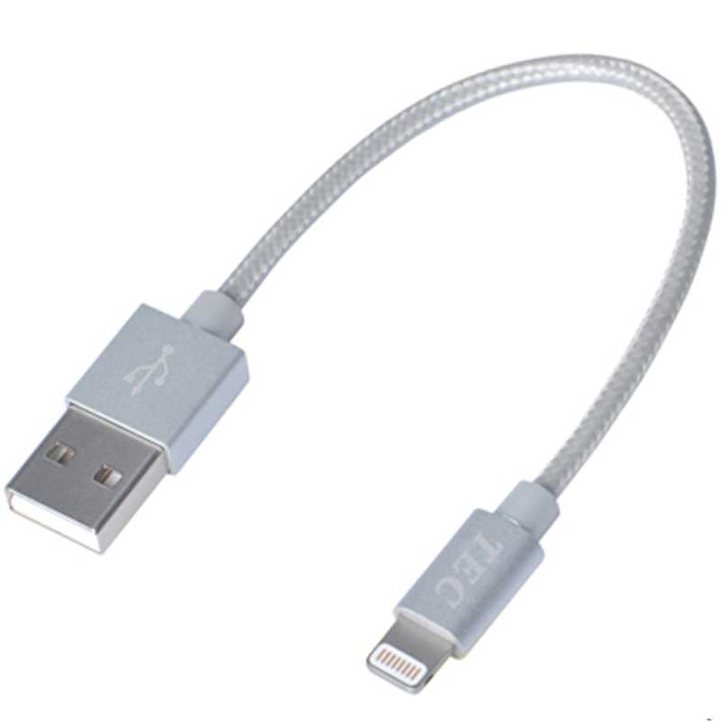 モバイルバッテリー用ライトニングケーブル 10cm【TLGNG10CM-SL