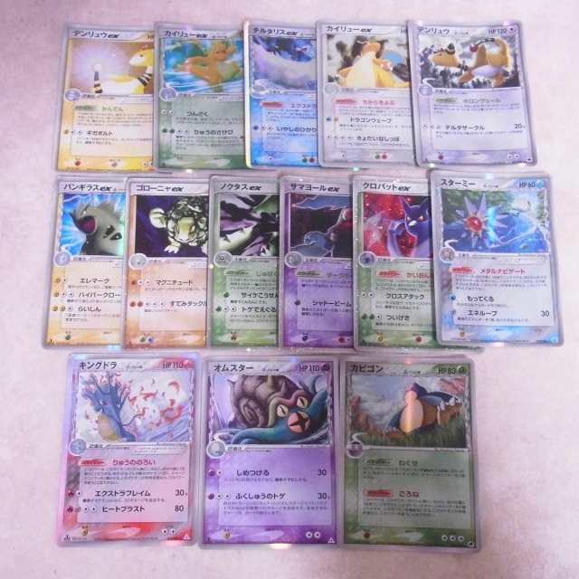 買取実績】ポケモンカード ADVシリーズ PCGシリーズ ex/デルタ種約800