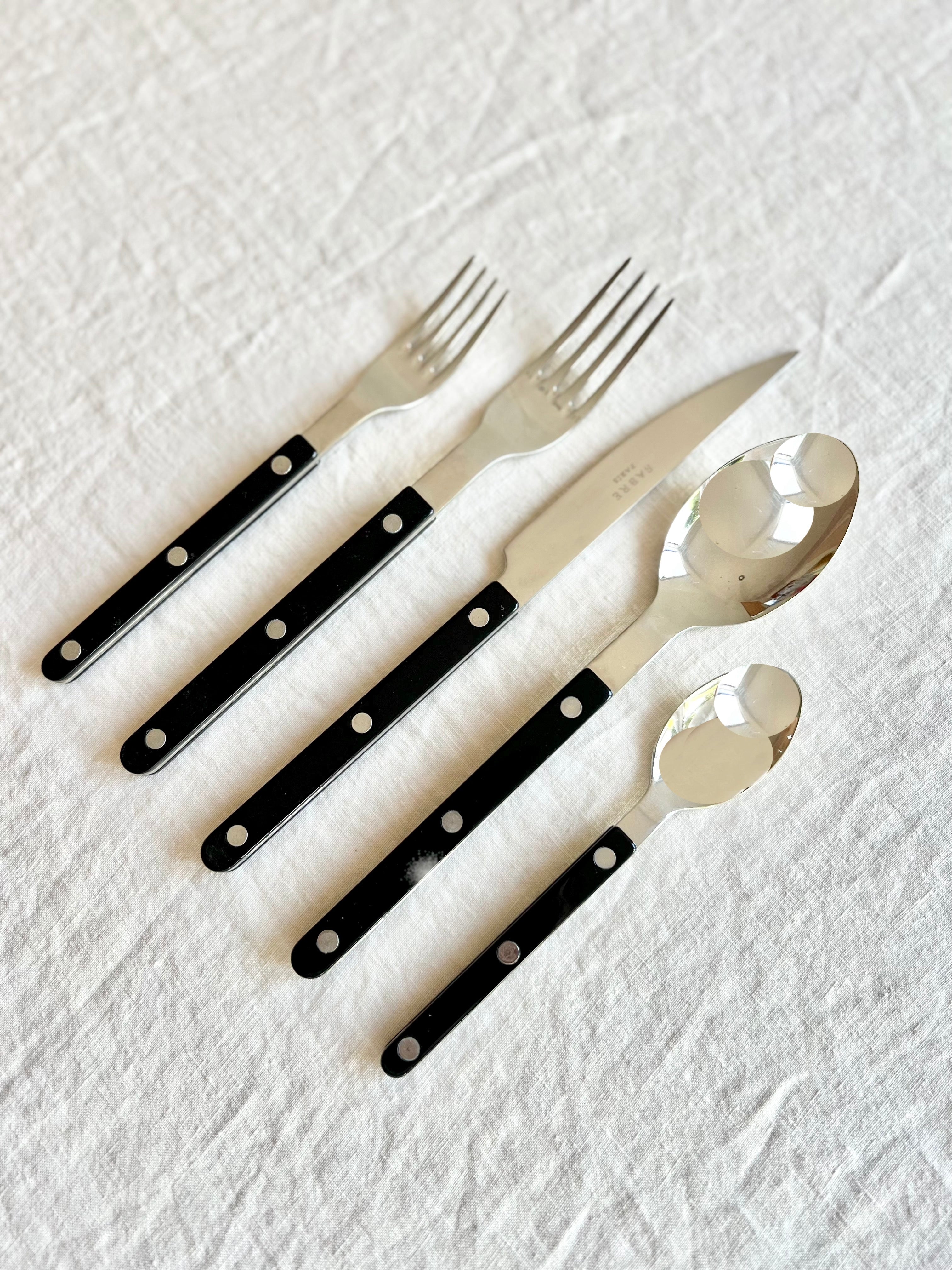 Bistro Black Flatware - 5 piece set by Sabre