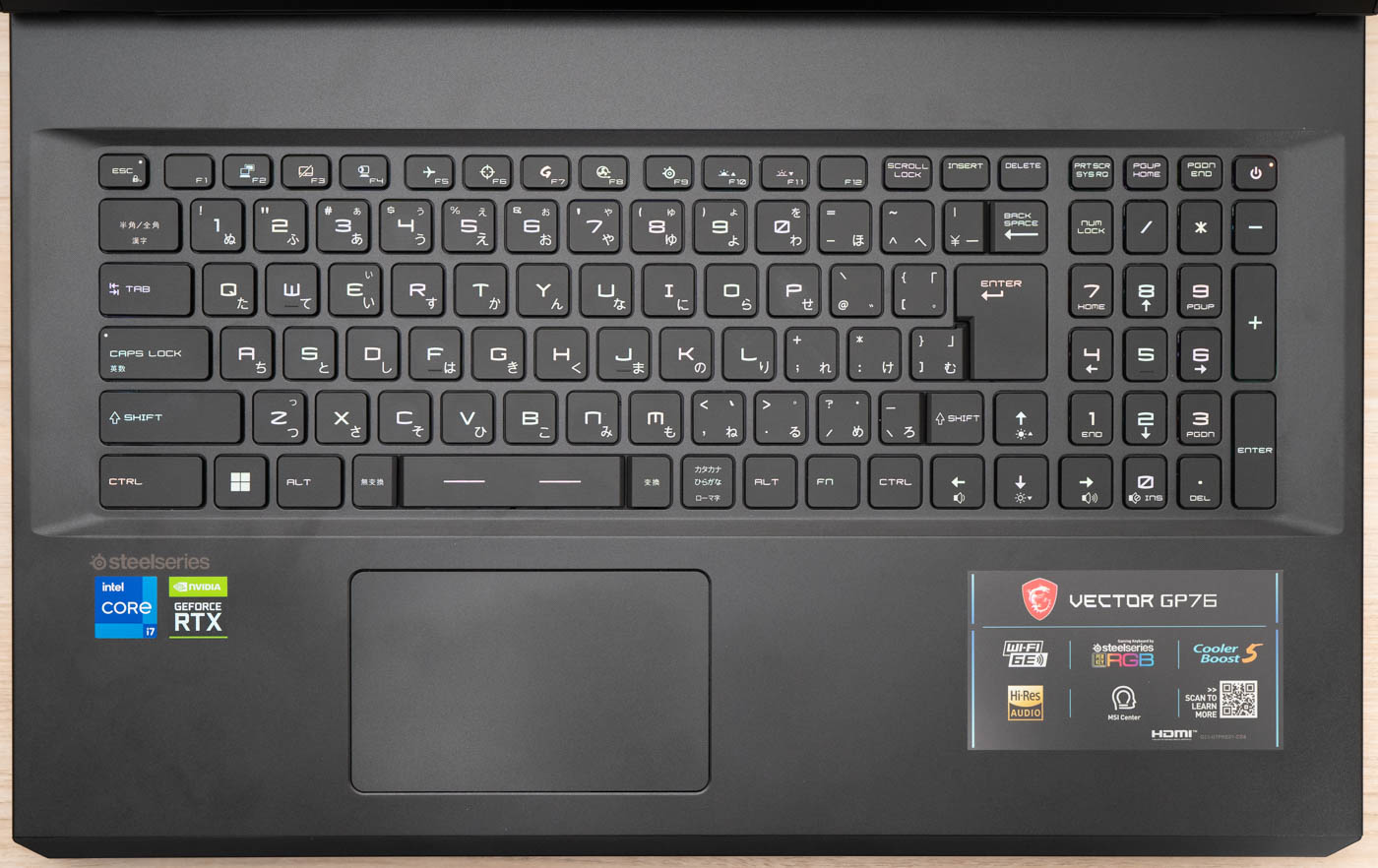 MSI Vector GP76 12Uの実機レビュー - the比較