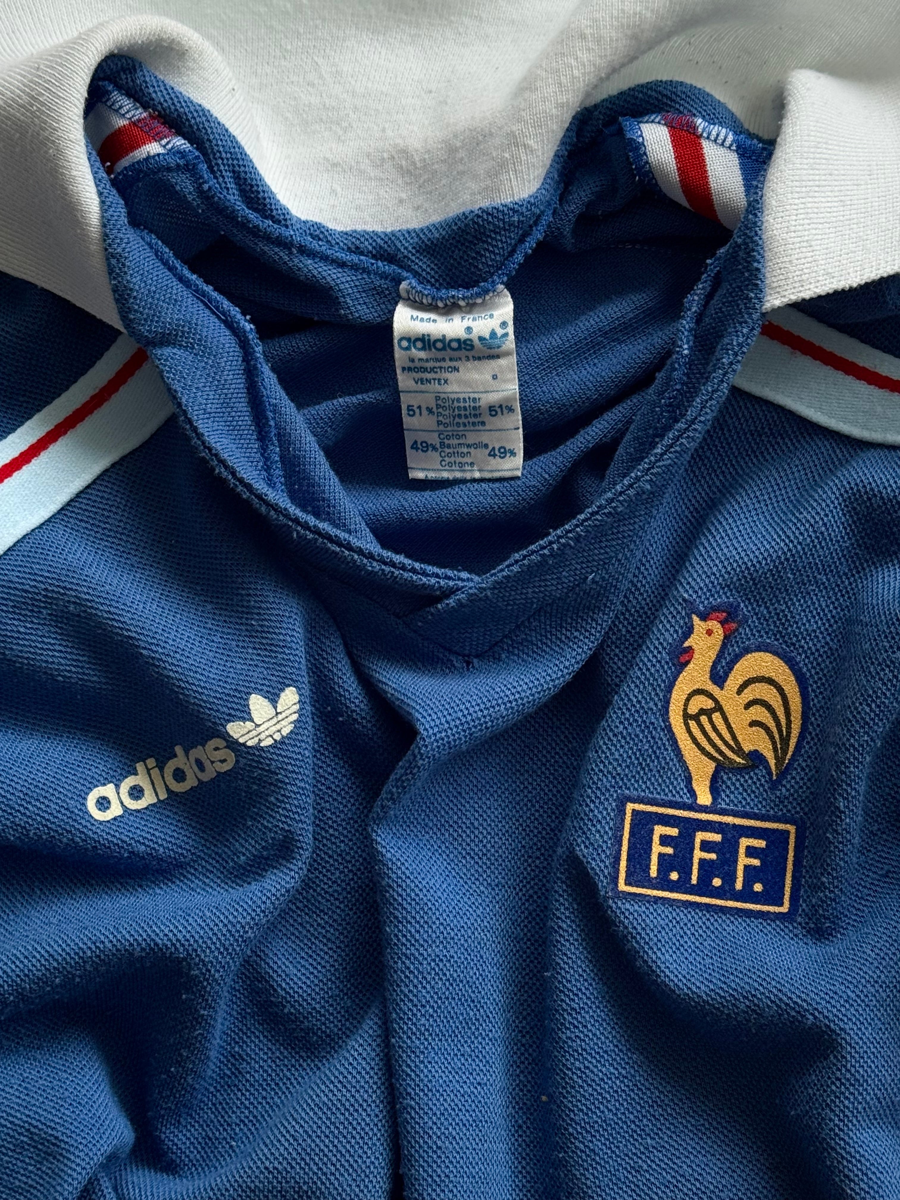 1986 Adidas Ventex France Home Soccer Jersey – Thepuregarb