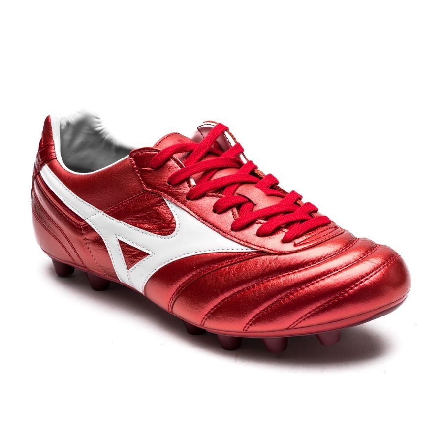 Mizuno Morelia II Made in Japan FG Red Passion Pack - Red/White