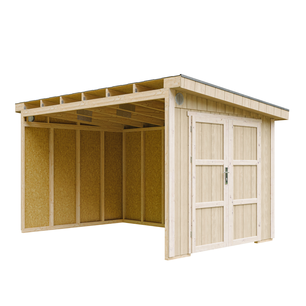 LP® SmartSide® panel shed M939B - 236 x 368 cm - 9 m2 | Timbela.com