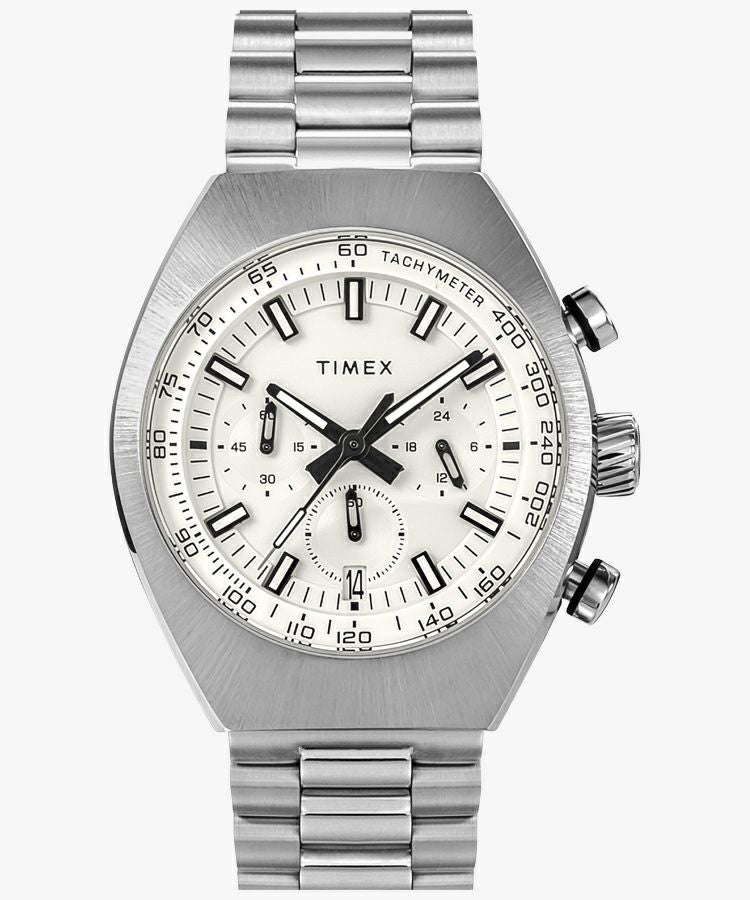 レガシー トノー クロノグラフ シルバー | TIMEXオンラインストア