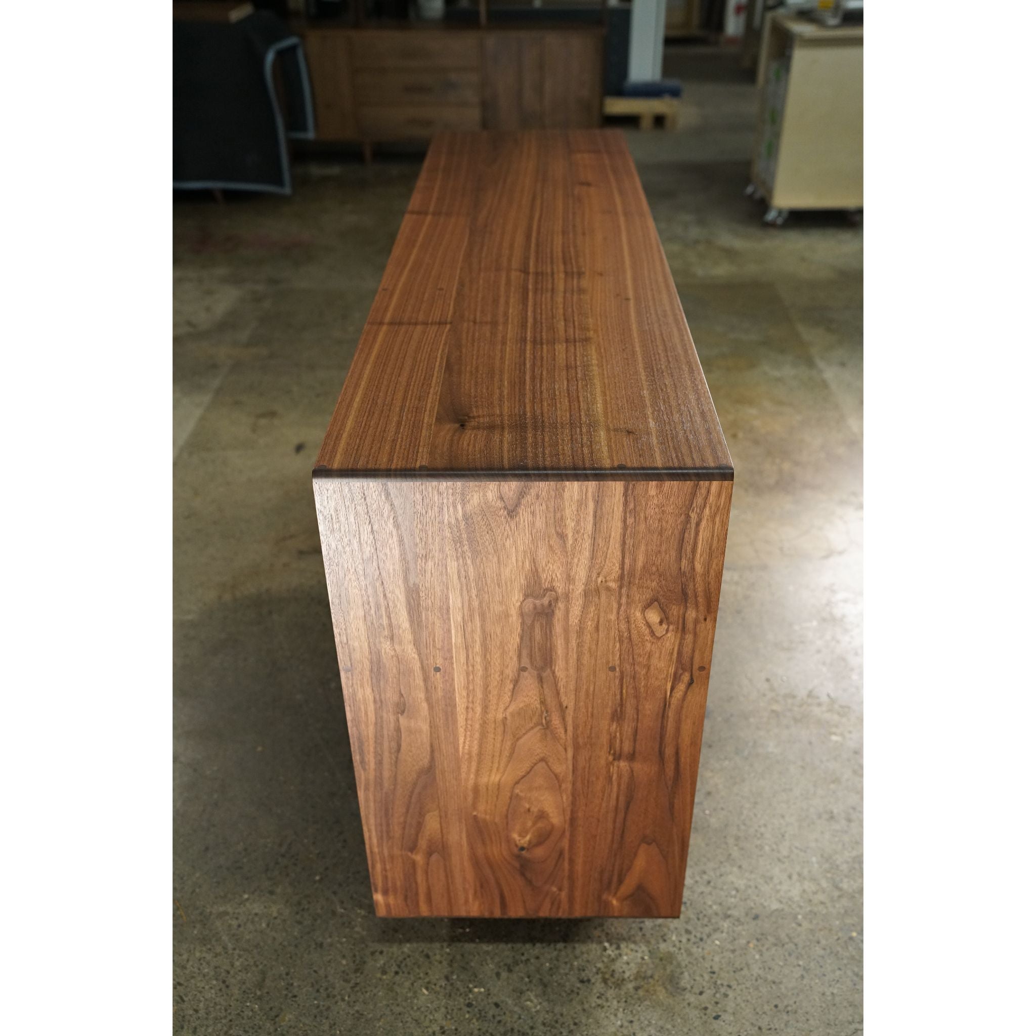 Zamora Console - Custom Slatted Door Console | Tomfoolery Wood Co.